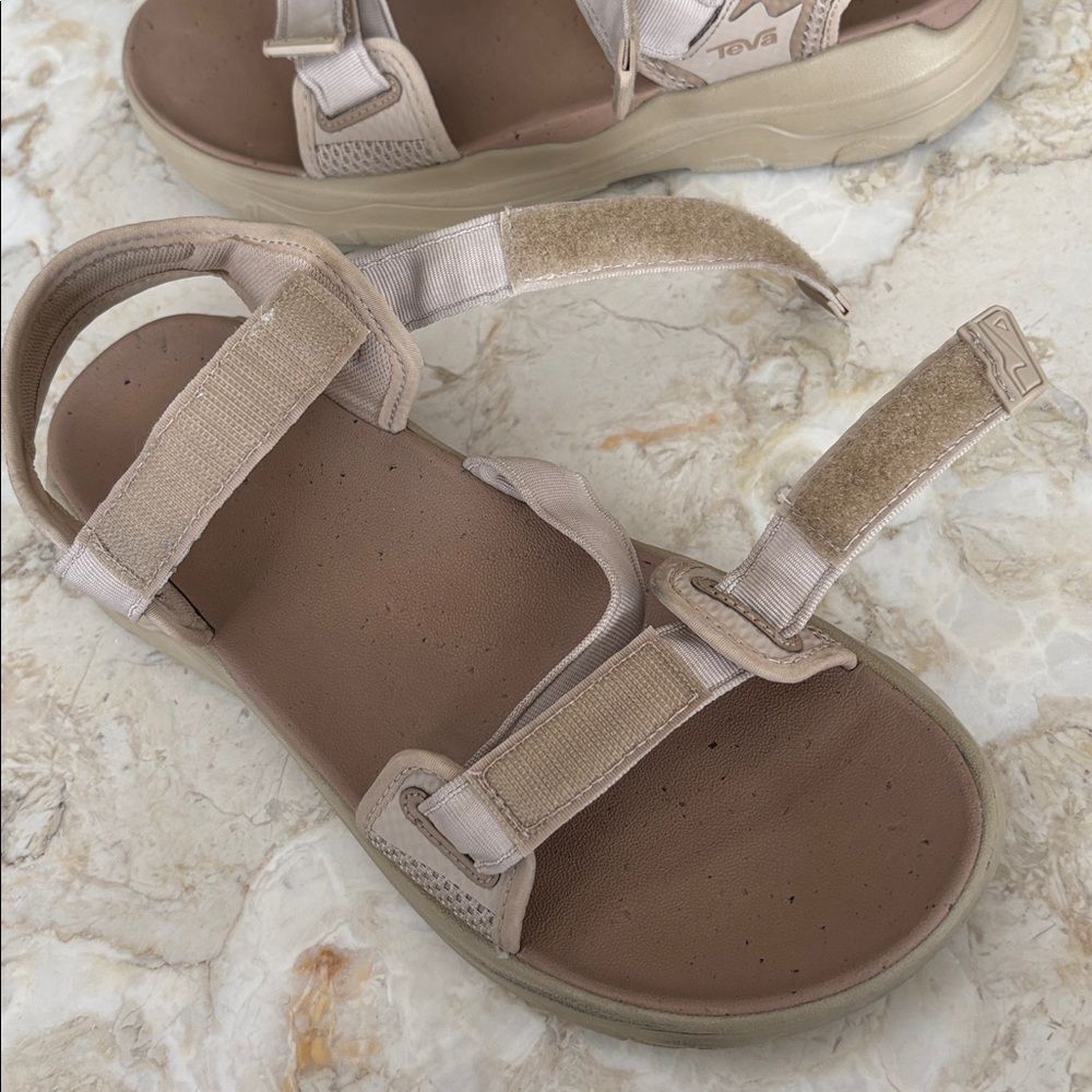 Teva Women's Zymic Sandals Women’s – Neutral Beige – Sport Comfort - Picture 10 of 12